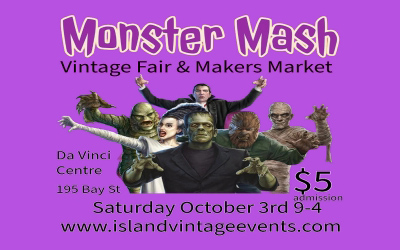 Monster Mash Halloween Vintage Fair and Makers Market.