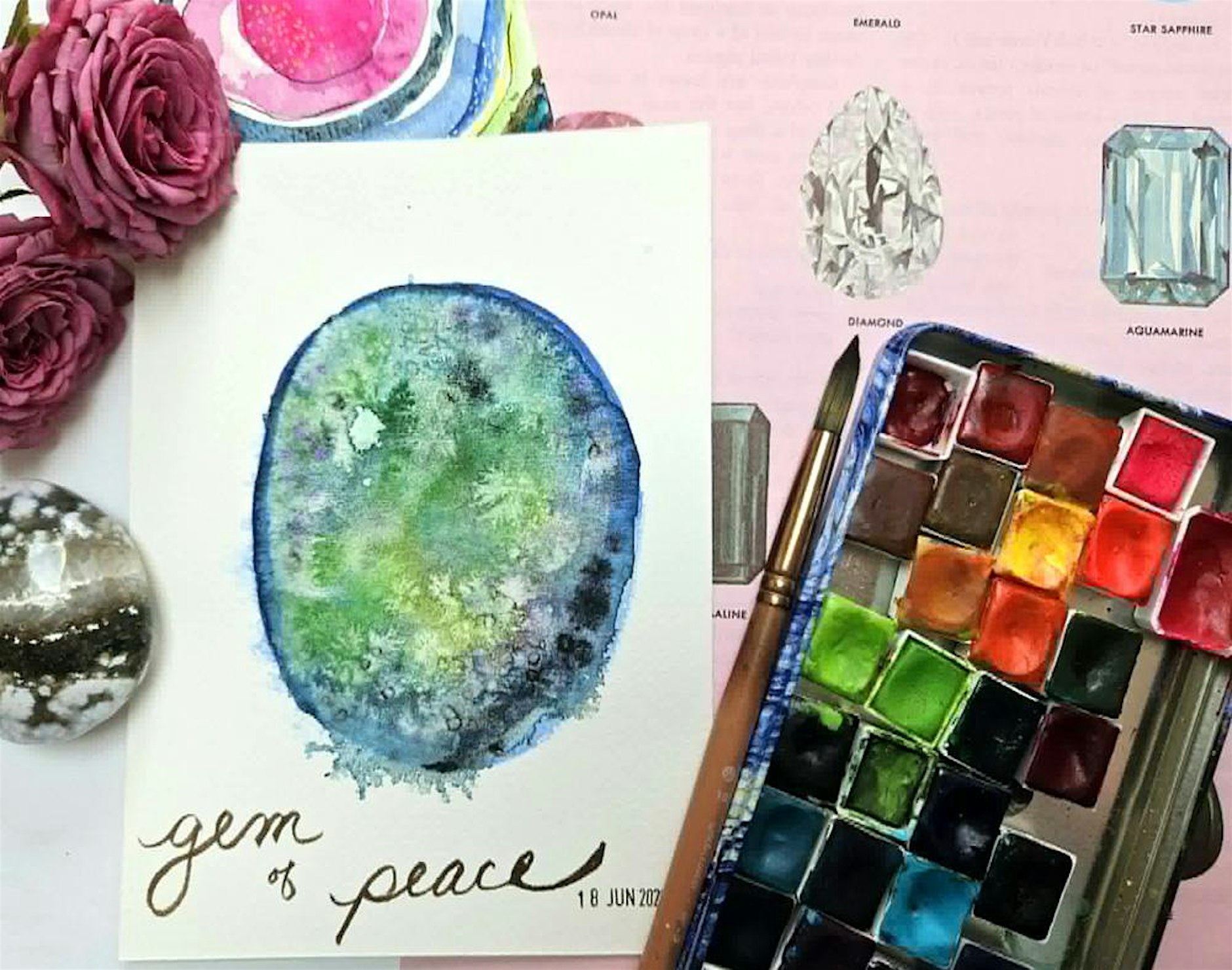 Watercolours for Wellness: YOU’RE A GEM