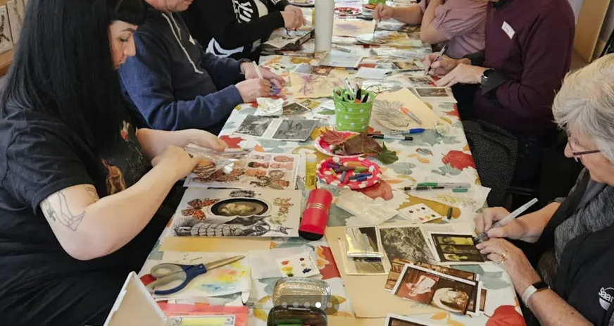 Emily Carr Art Class: SPOOKY VINTAGE PHOTO PAINTING (intergenerational)